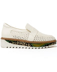 Carolyn Panna Leather with Green Python
